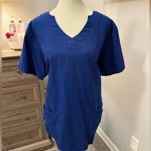 Navy Blue scrub top